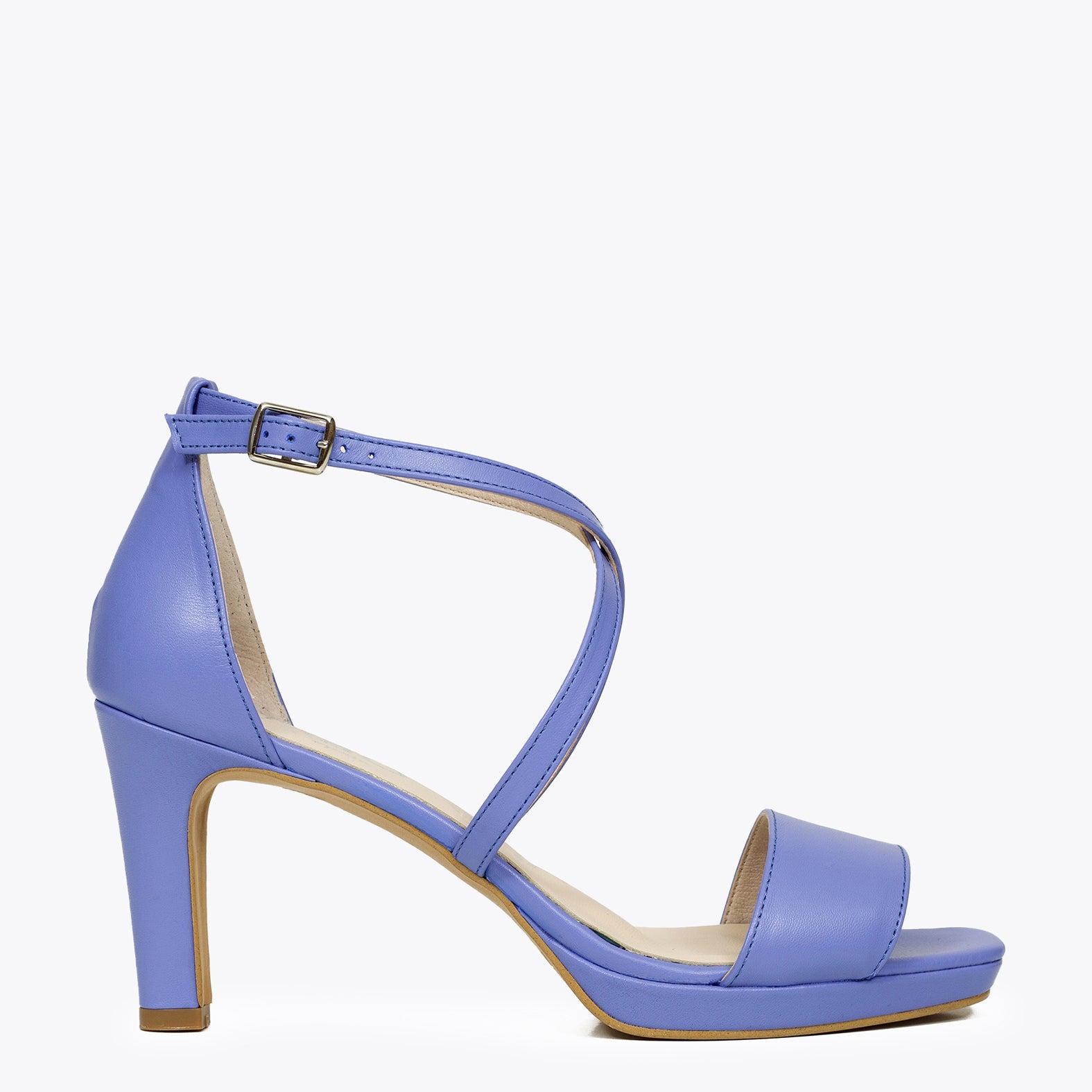 CRUZADA Sandalias plataforma tiras AZUL LAVANDA