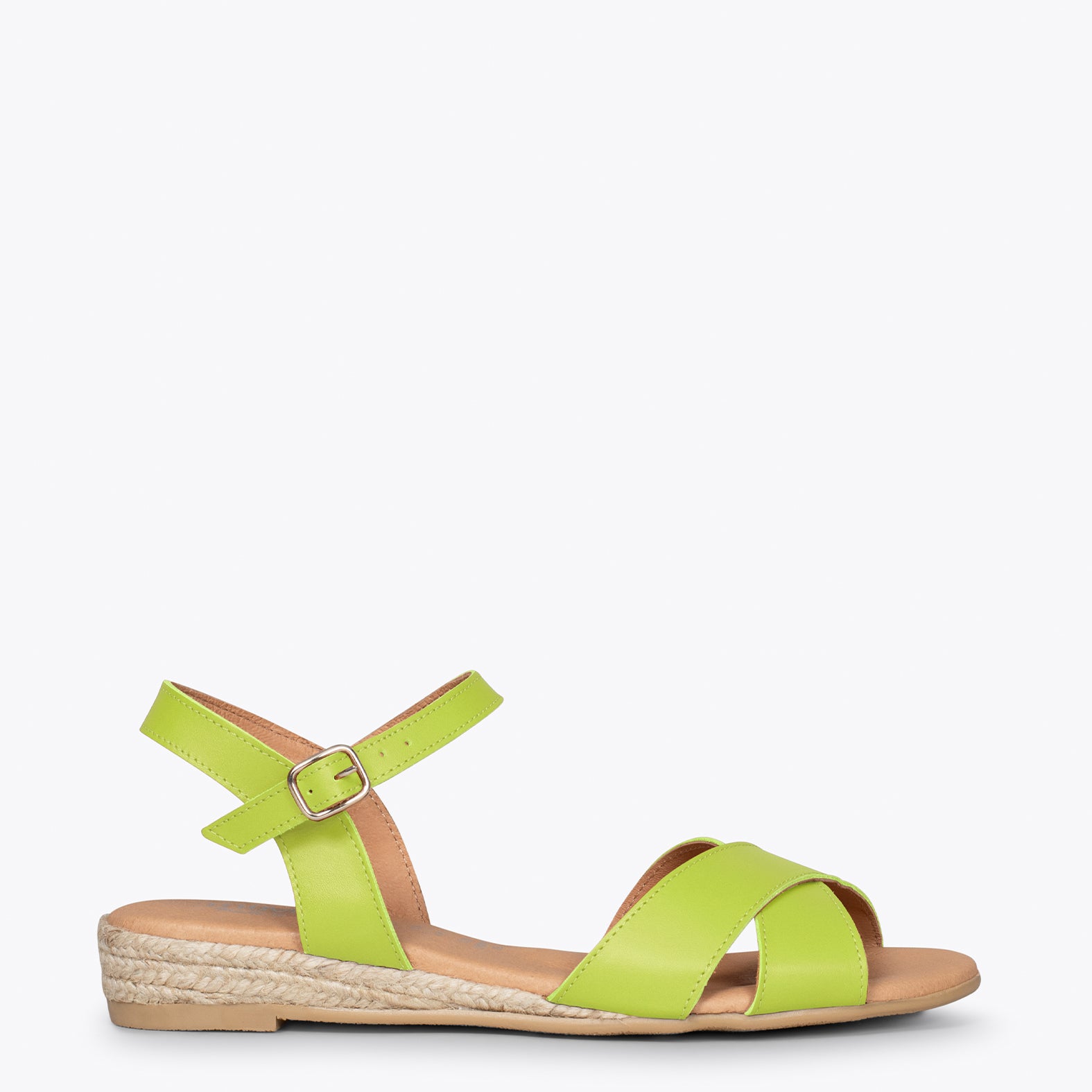 CIES - Espadrilles à brides croisées PISTACHE