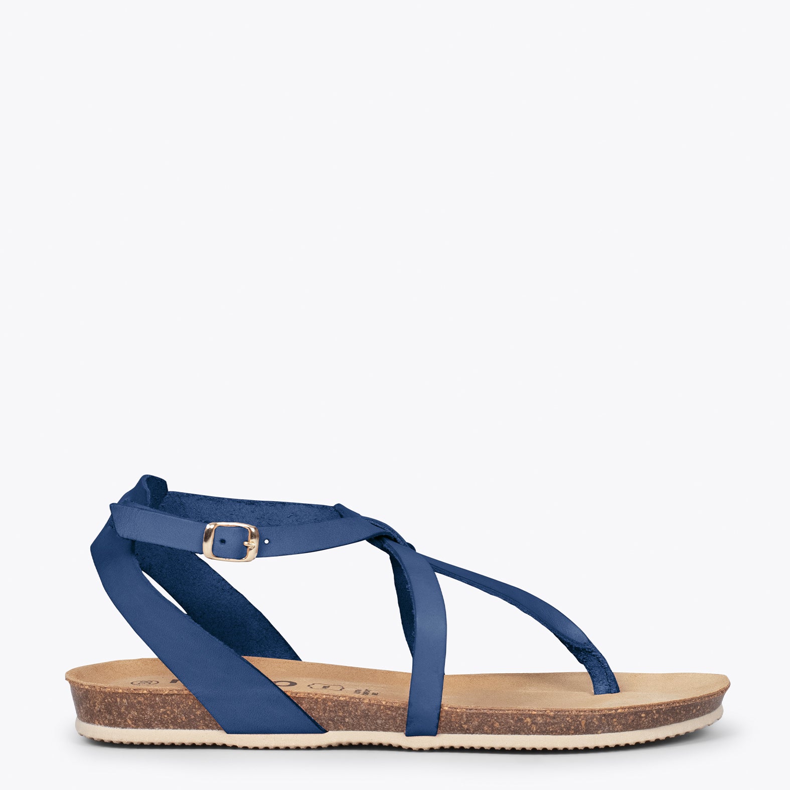 BUTTERFLY –NAVY BIO flat sandal