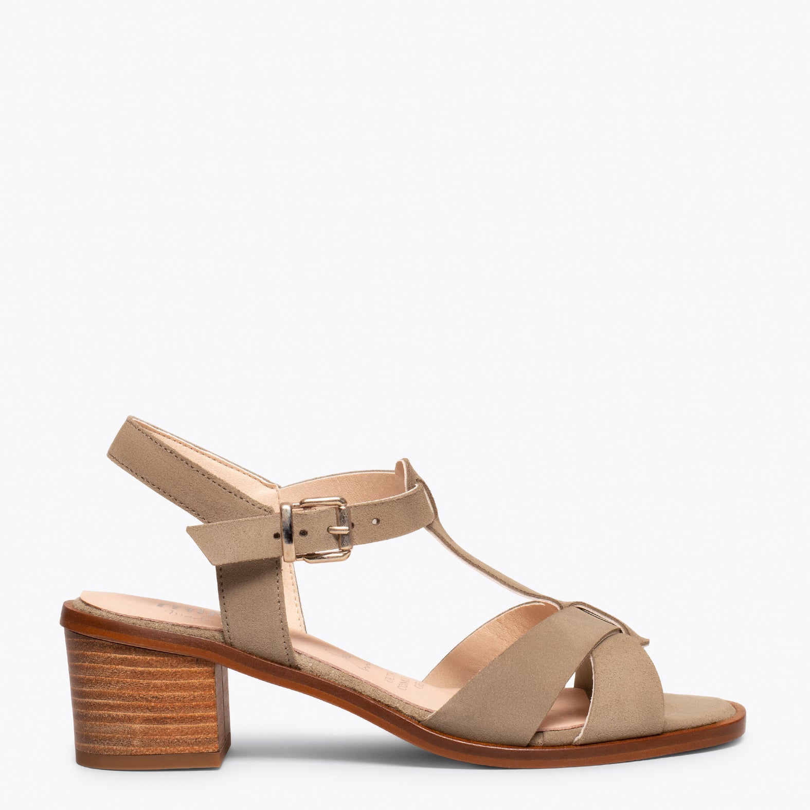 DALIA - Sandales à petit talon TAUPE