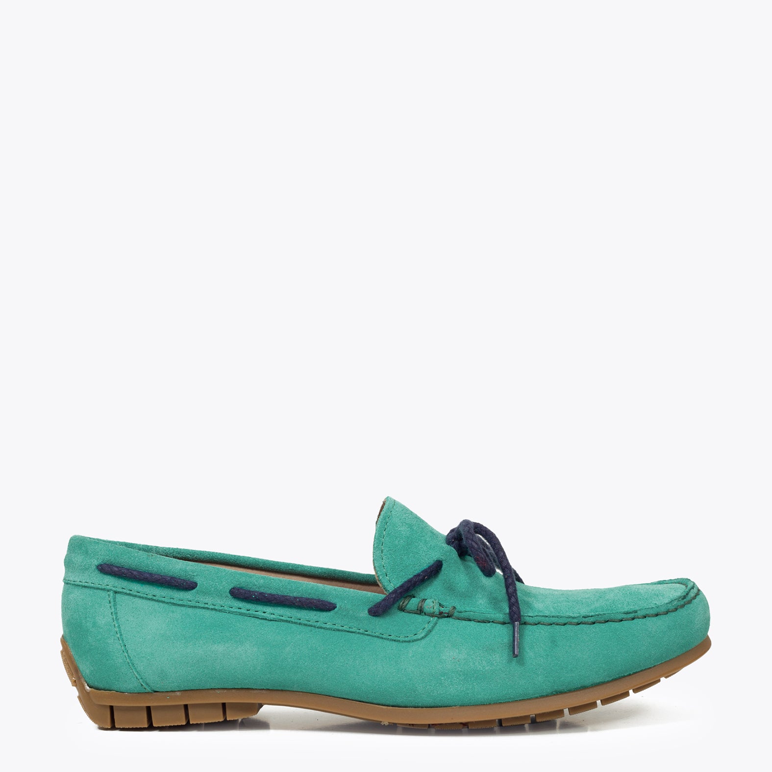 LACETS - Mocassin pour homme à lacets BLEU TURQUOISE
