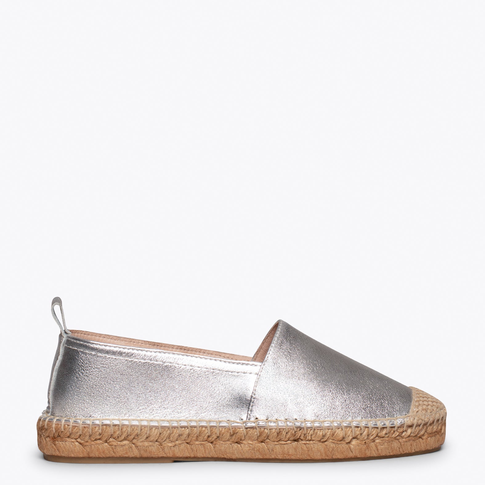 ESPADRILLES - Modèle espadrille ARGENTÉ pour femme