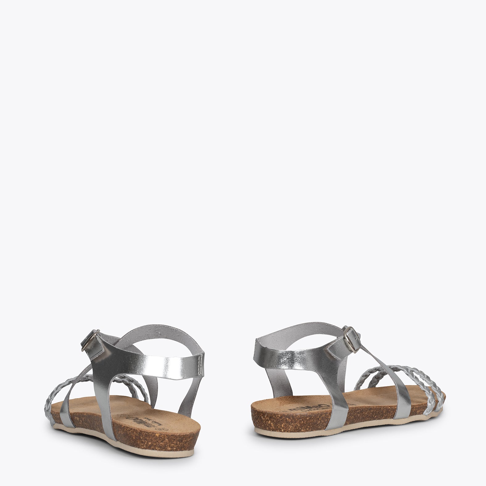 INDIE - Sandalias de tiras cruzadas PLATA BIO