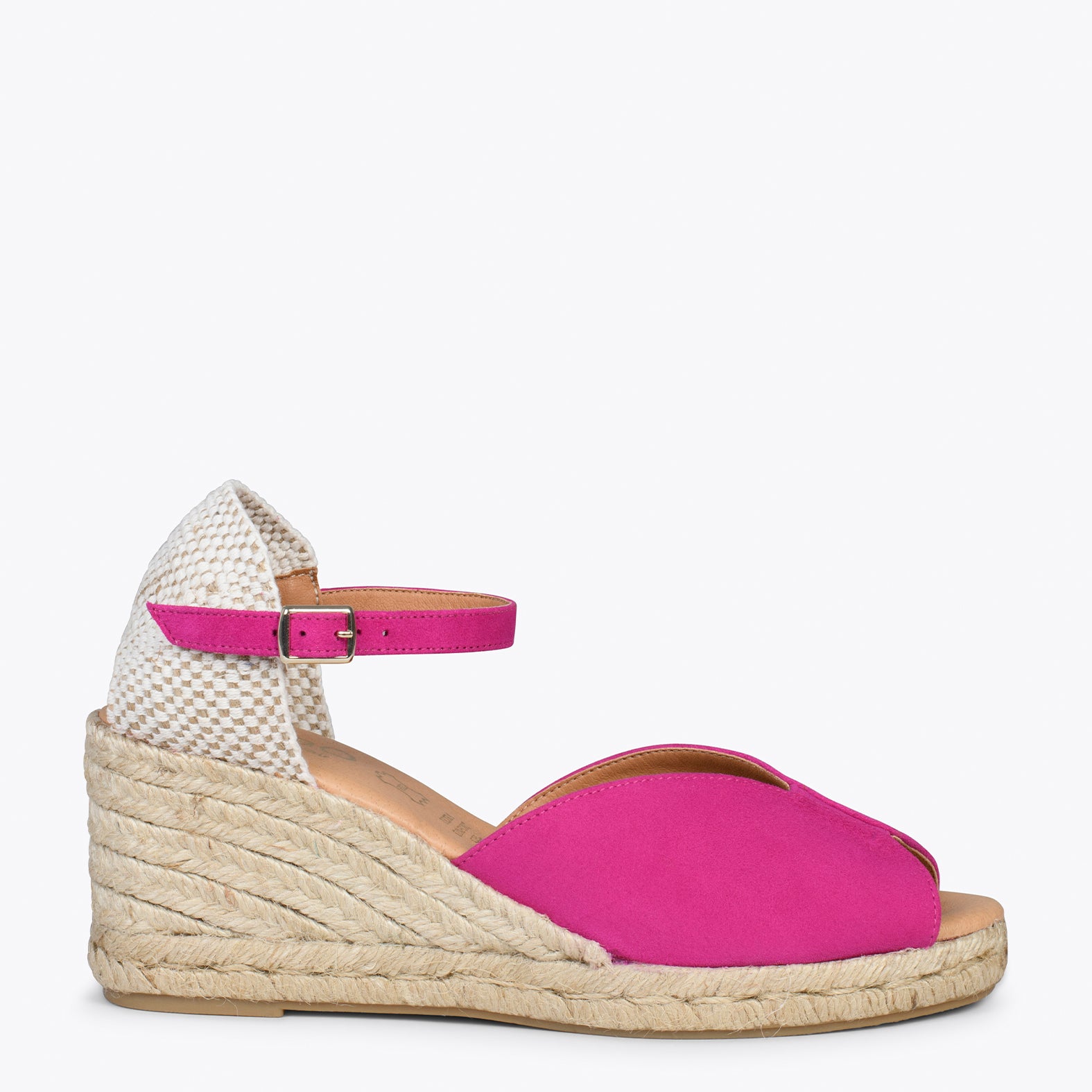 SITGES FUCHSIA espadrille wedges with double shovel miMaO