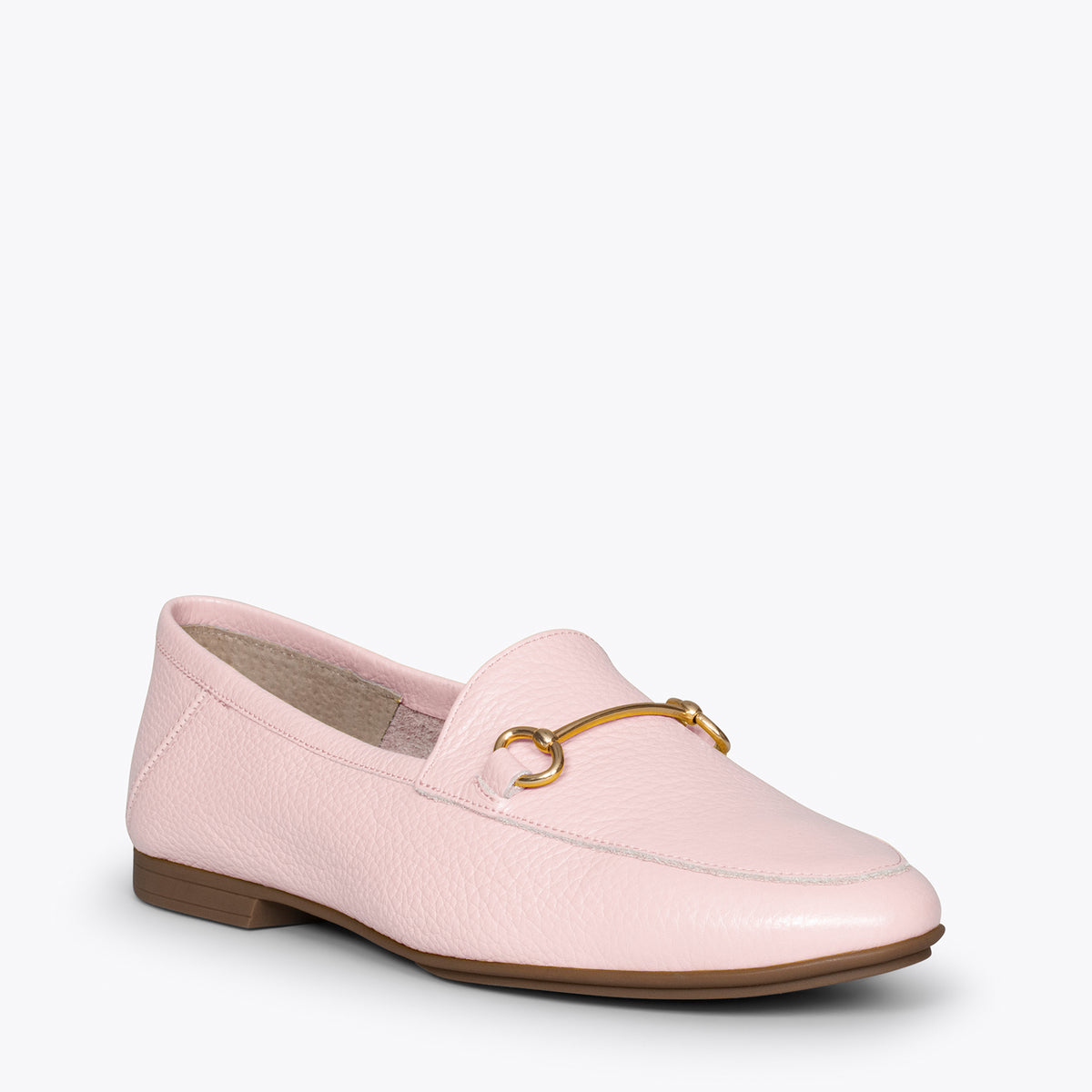STYLE – Mocasines planos ROSA con adorno metalizado