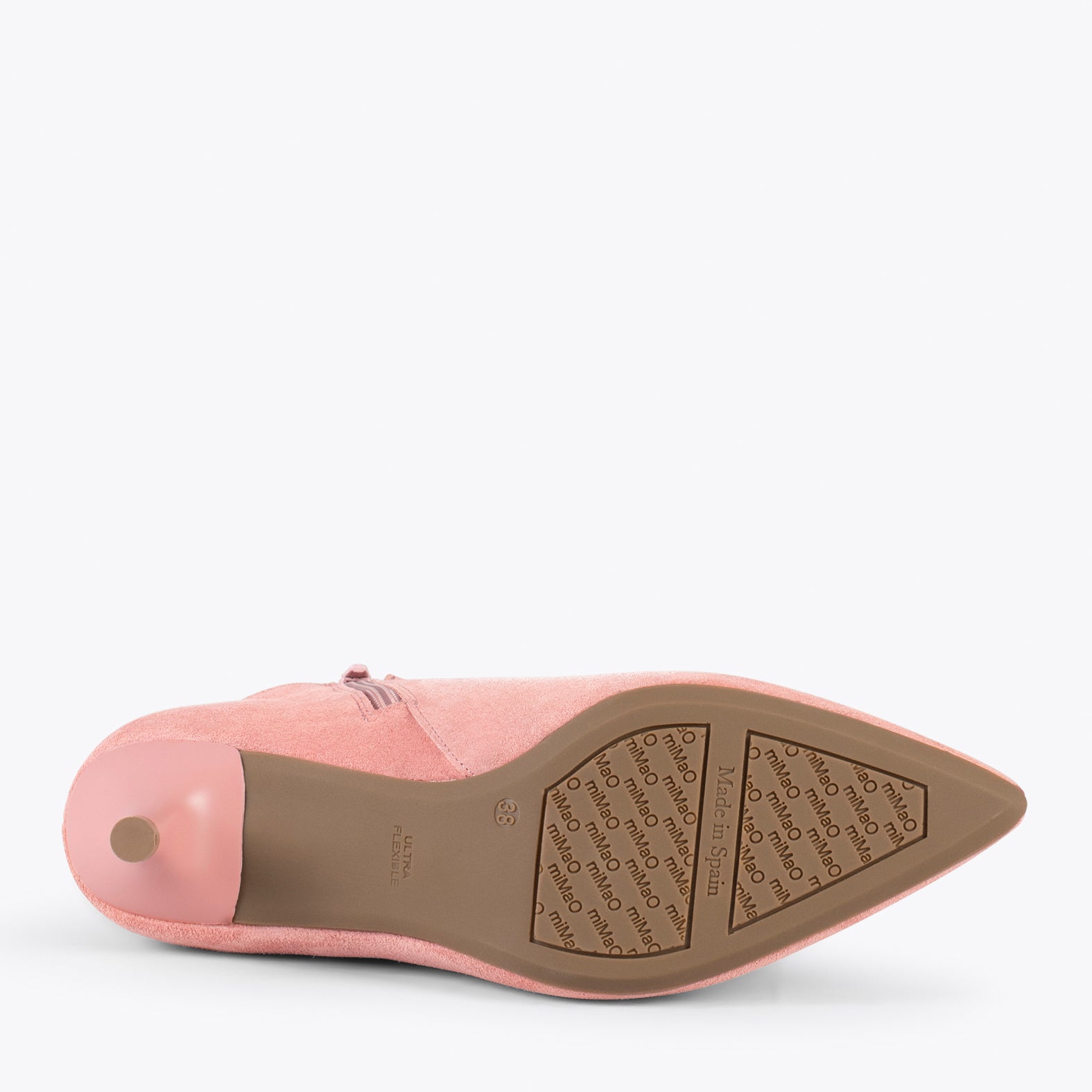 OUTFIT - Botines elegantes de tacón bajo de aguja SALMÓN