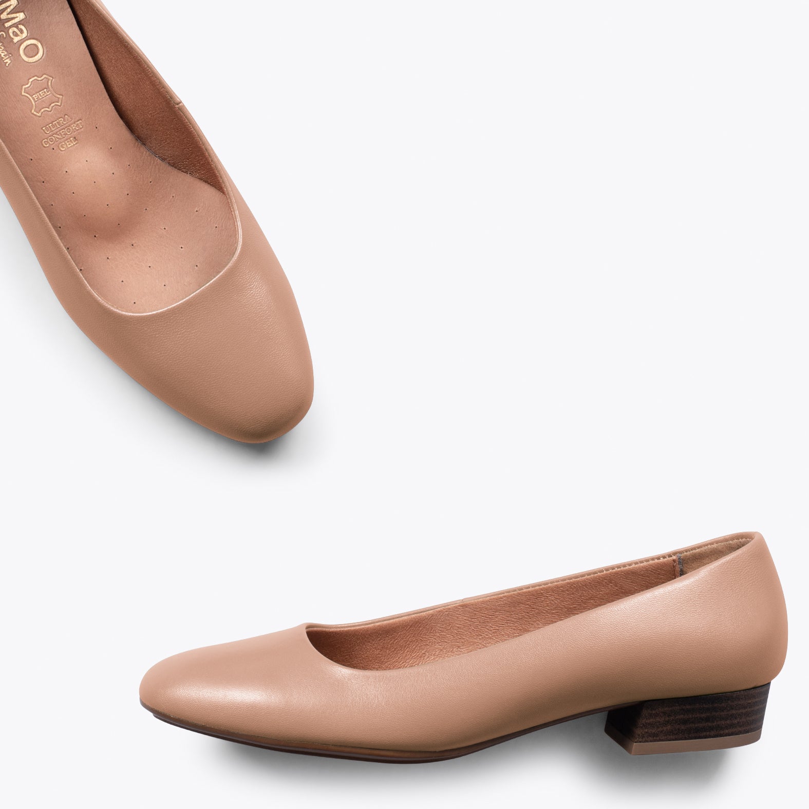 URBAN XS Zapatos de tacón bajo de napa MAQUILLAJE - miMaO ®