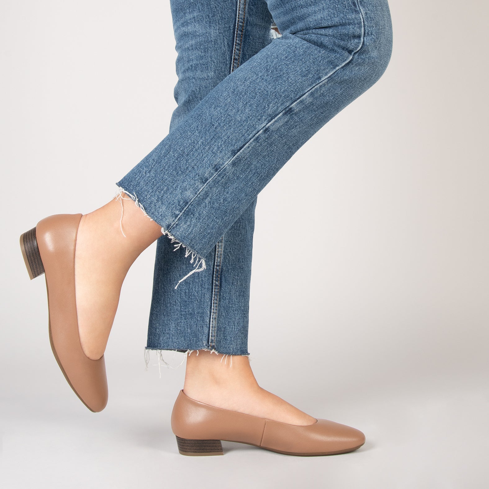 URBAN XS Zapatos de tacón bajo de napa MAQUILLAJE - miMaO ®