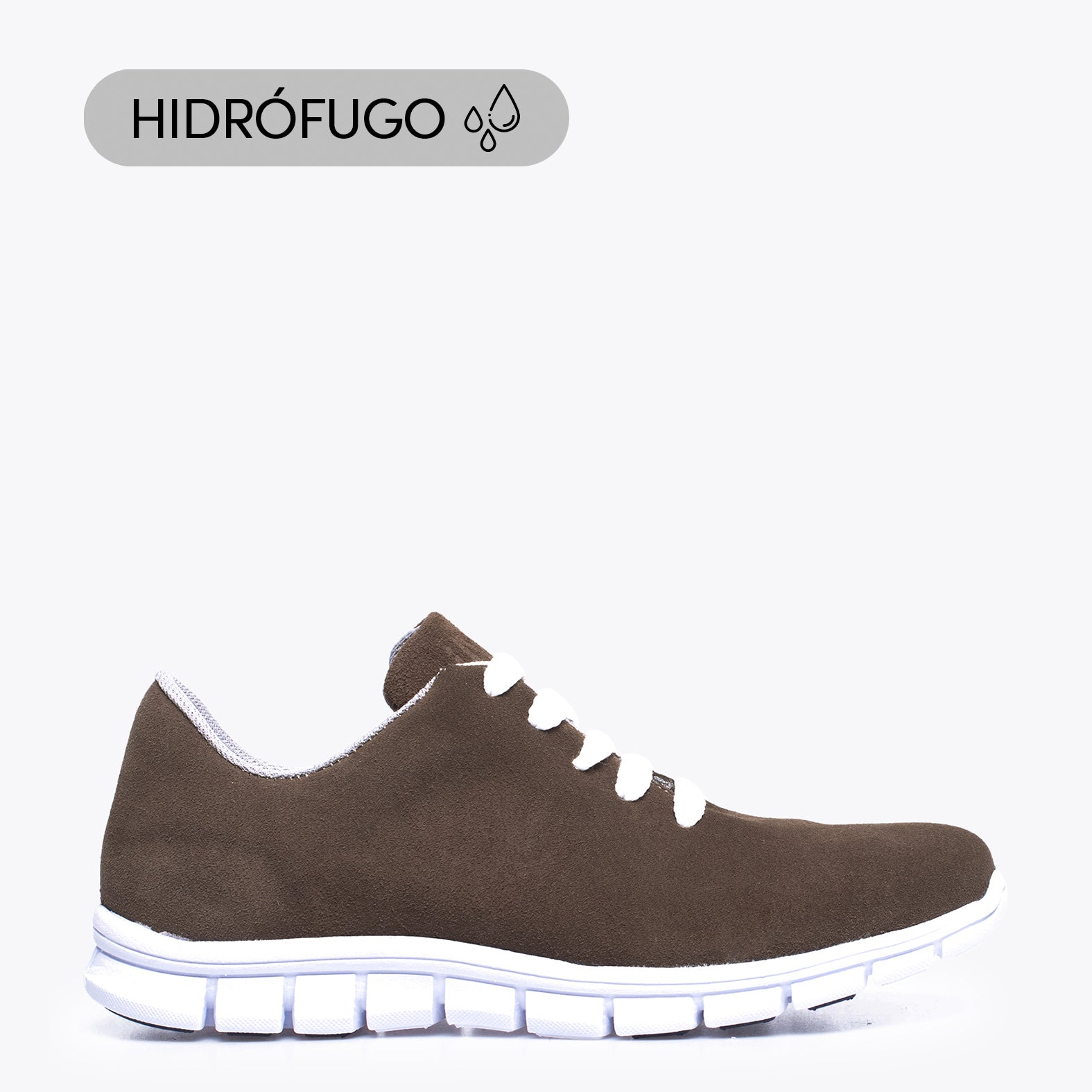 WALK Zapatilla de mujer extraligera TAUPE hidrófuga