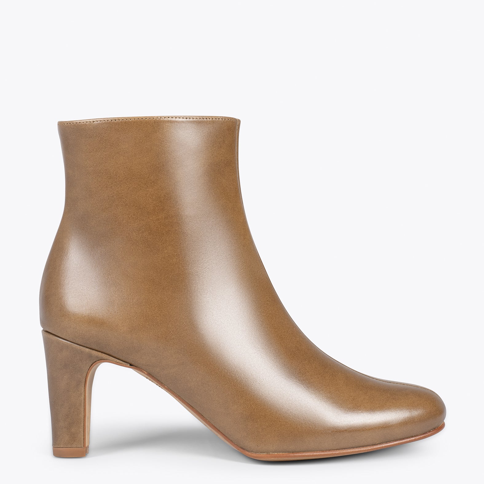 DAILY – Bottines en cuir TAUPE