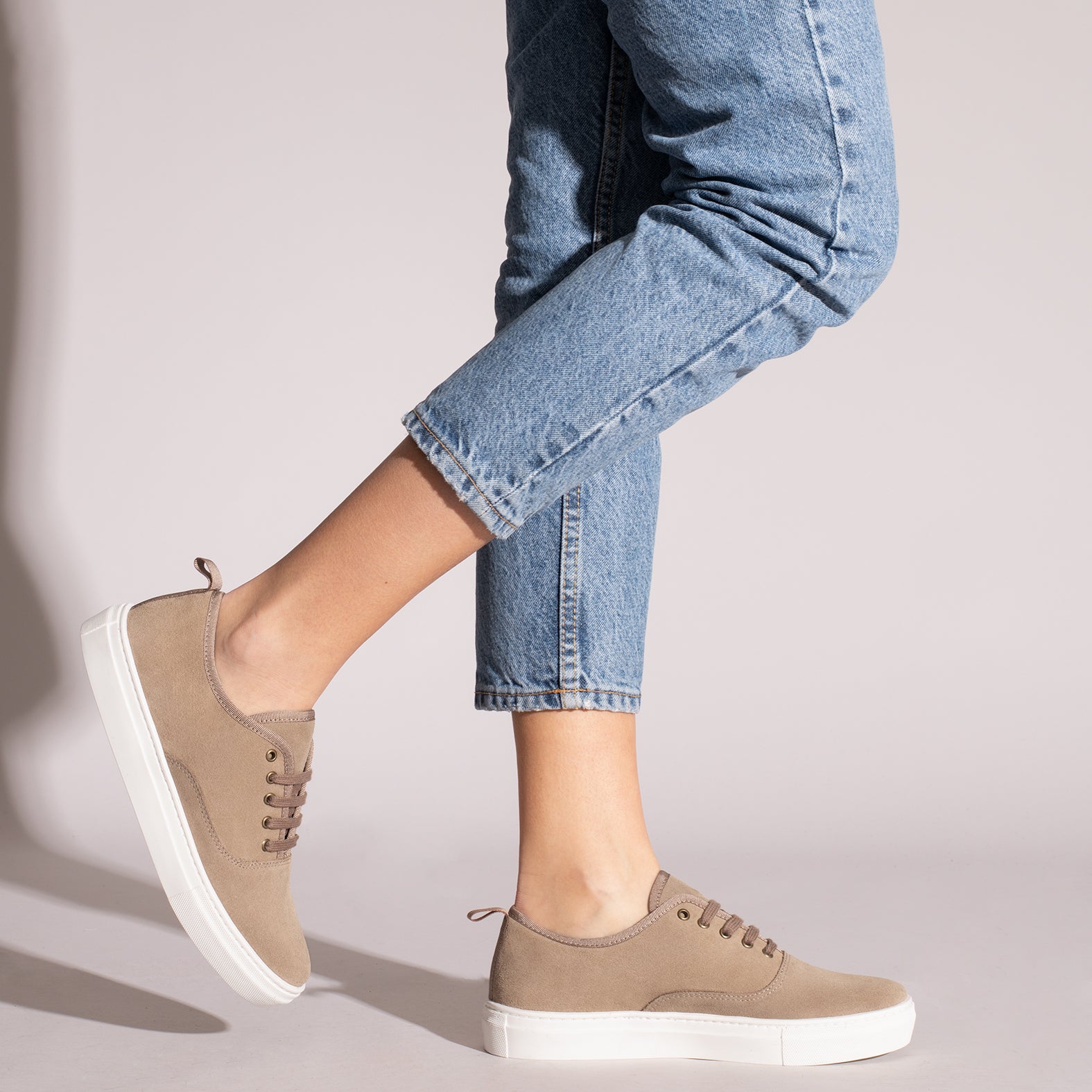 WANDER Zapatillas con plataforma de mujer TAUPE