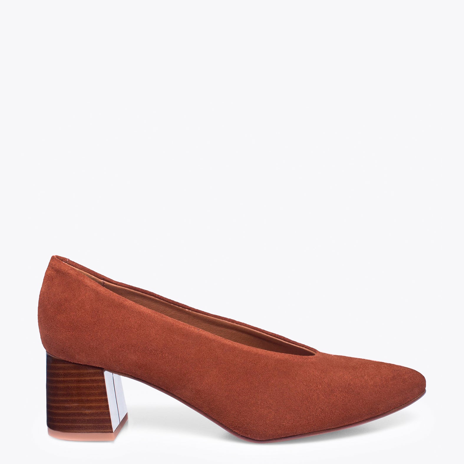 URBAN STYLE - BRICK block mid heel