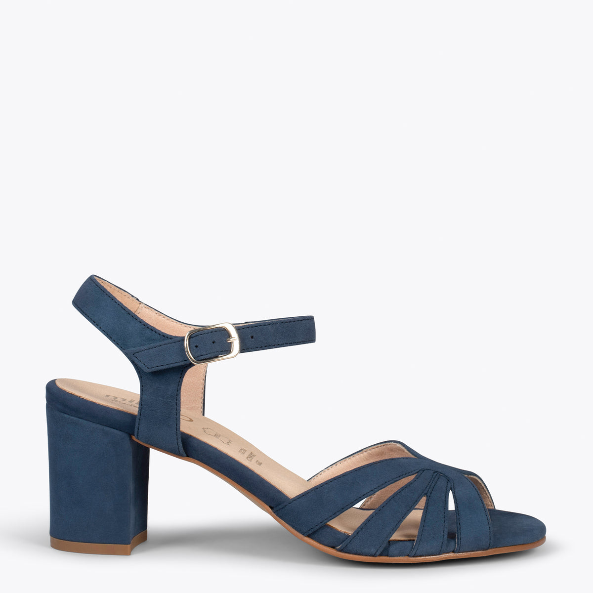 MUSE – NAVY block heel sandals