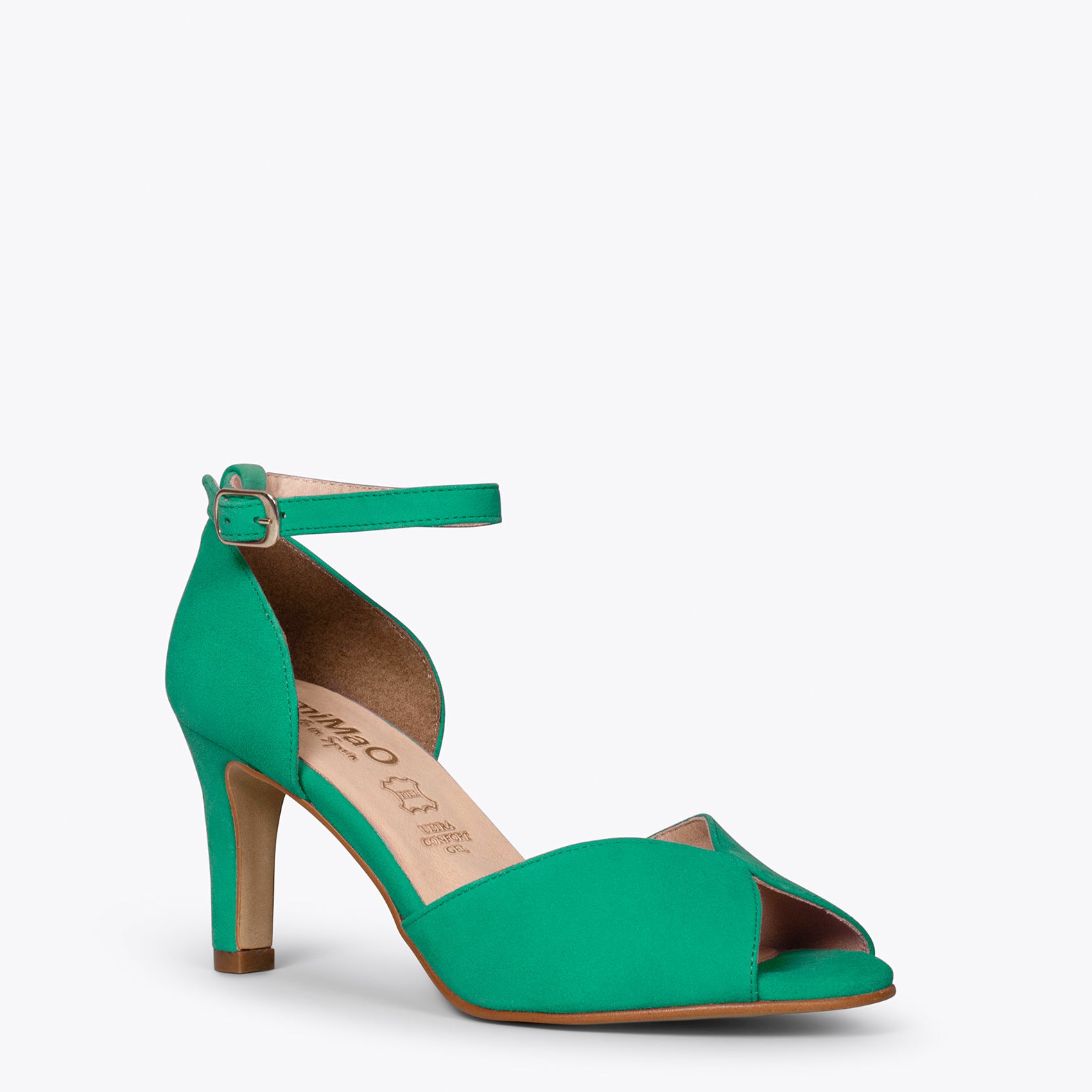 PETAL – GREEN high heel sandal