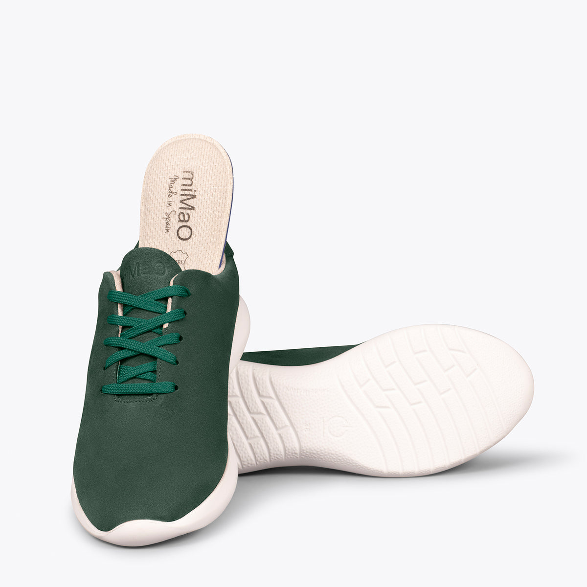 WALK – Zapatillas cómodas de mujer VERDE BOTELLA