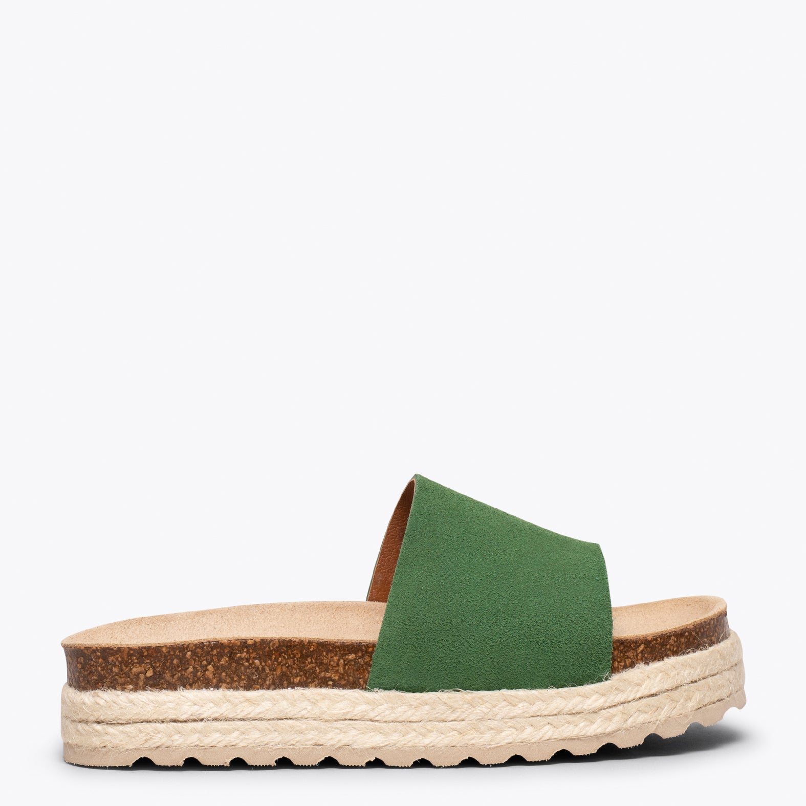 STRAWBERRY – GREEN flat sandals for girls