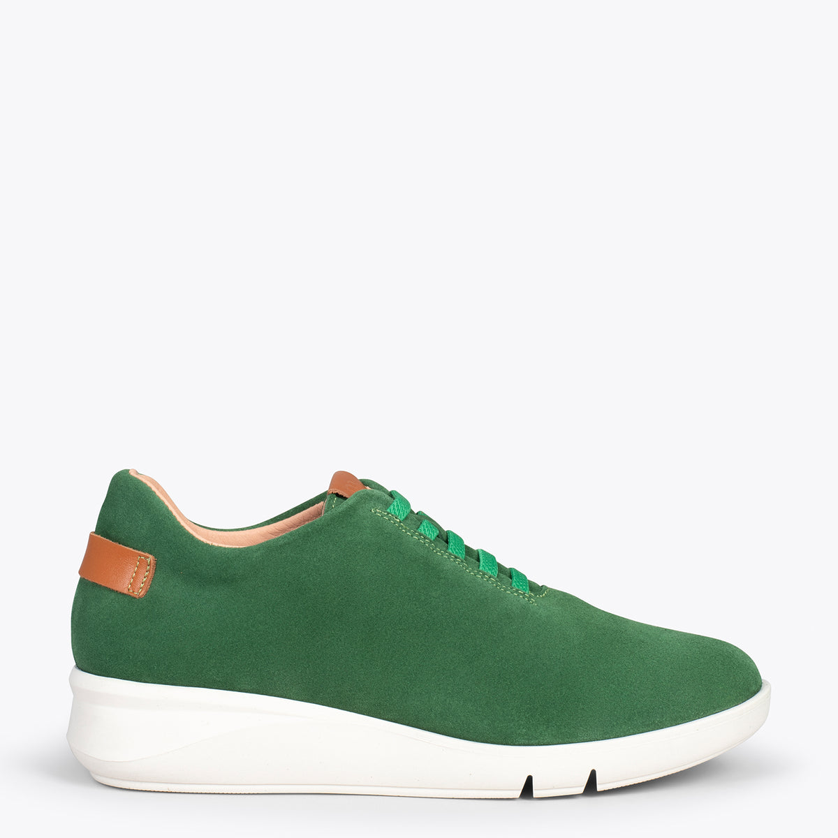 FLY – GREEN casual sneaker with elastic laces