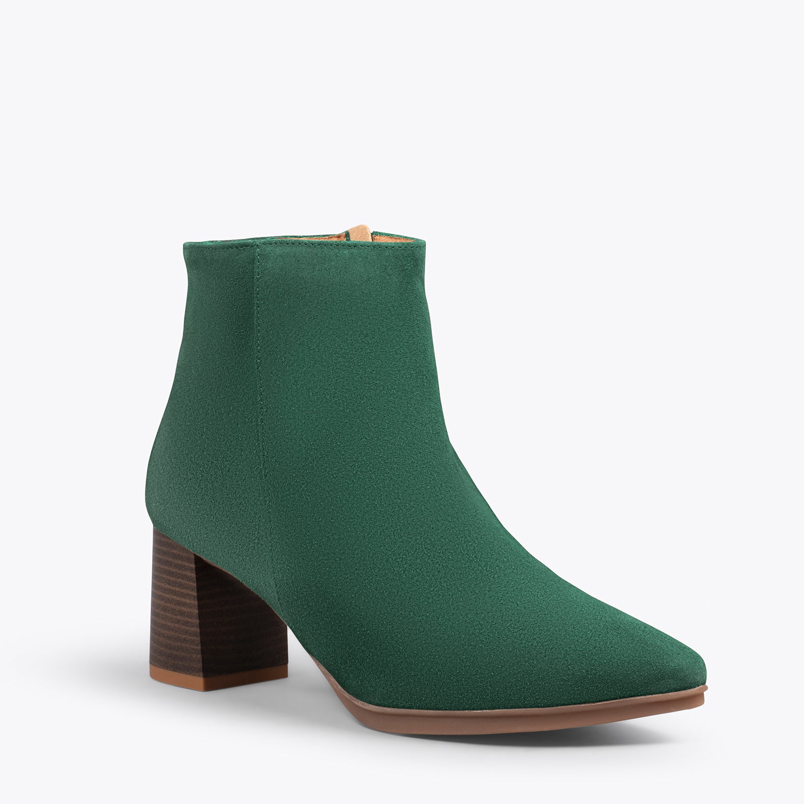 CITY - Botines de tacón ancho y punta fina VERDE - miMaO ®