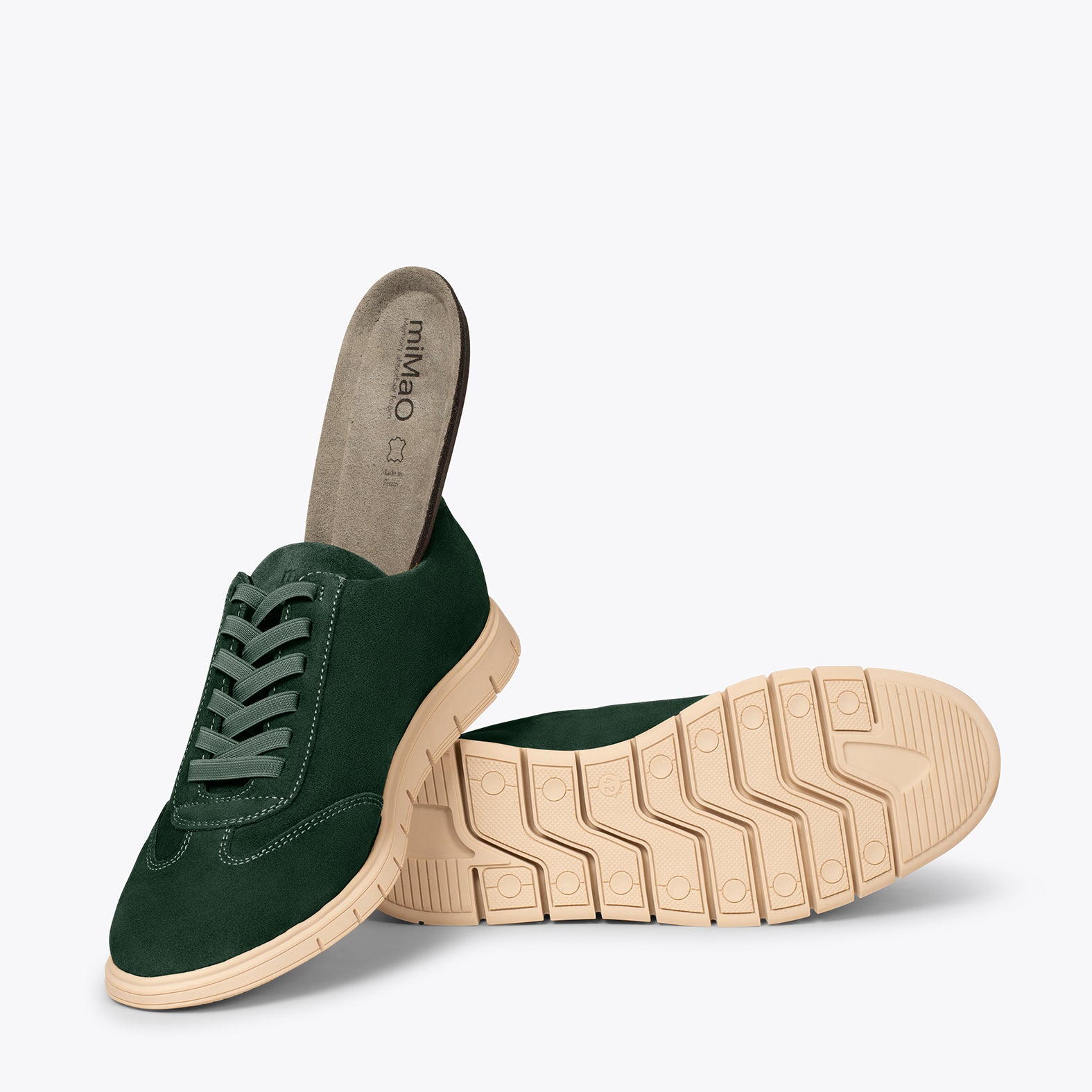 360º - Baskets casual pour hommes VERT