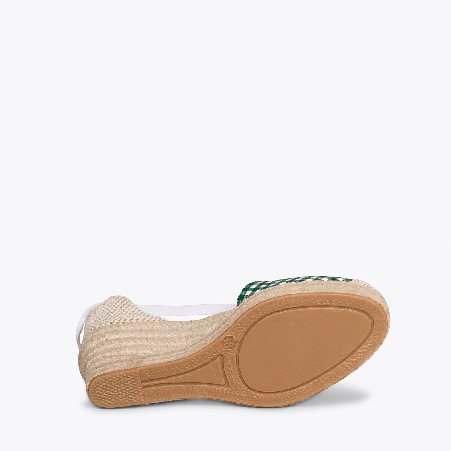 VERA - Cuñas de esparto VERDES con cintas