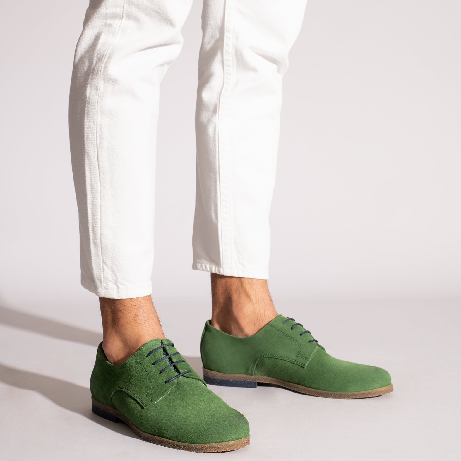 BLUCHER Zapatos para hombre de cordones VERDES