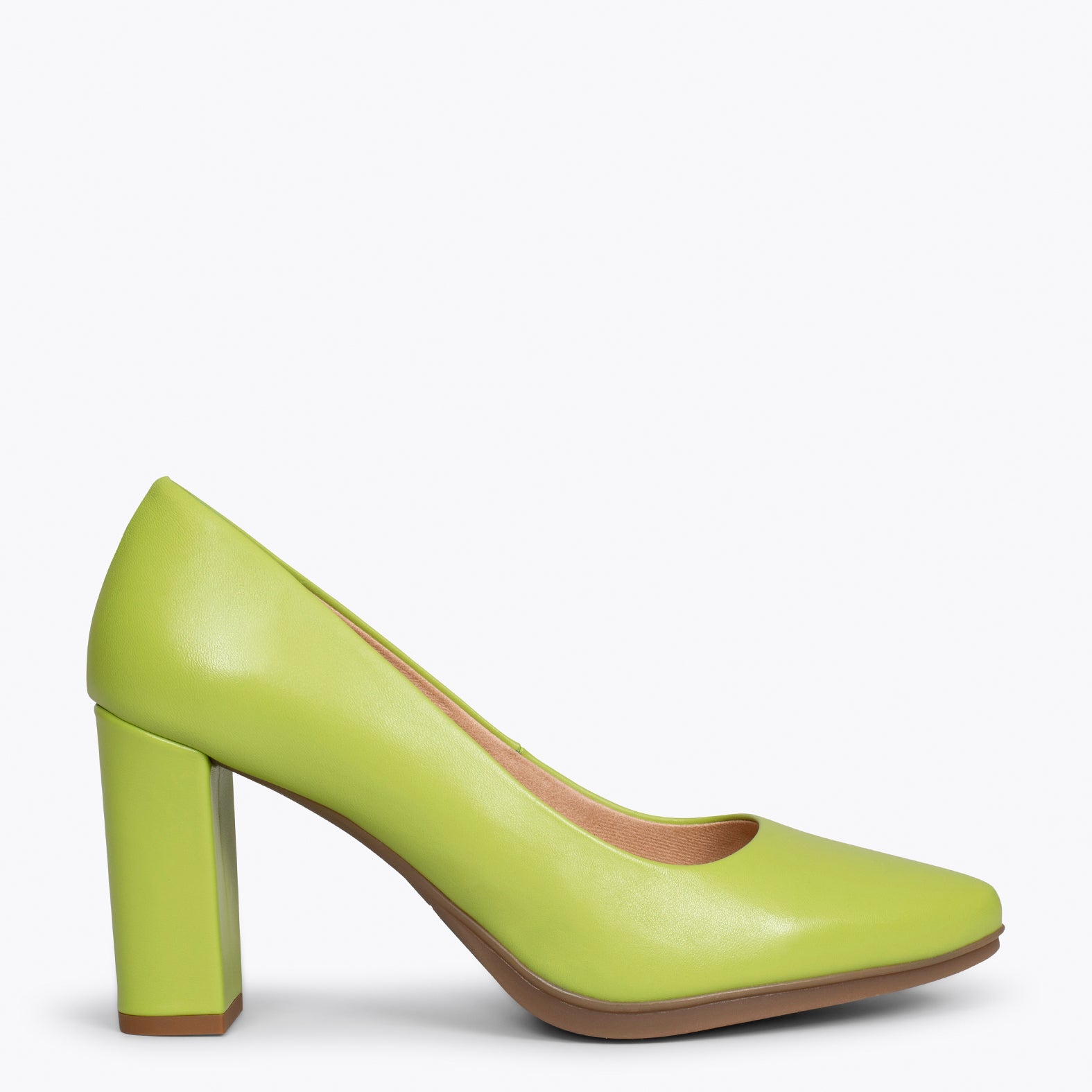 URBAN SALON – GREEN nappa leather high heel