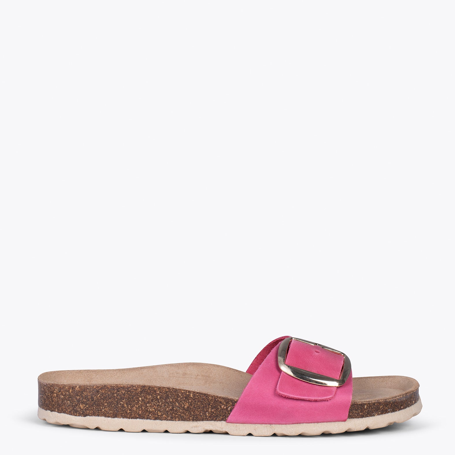 CLAVEL – Sandalias planas de mujer FUCSIA