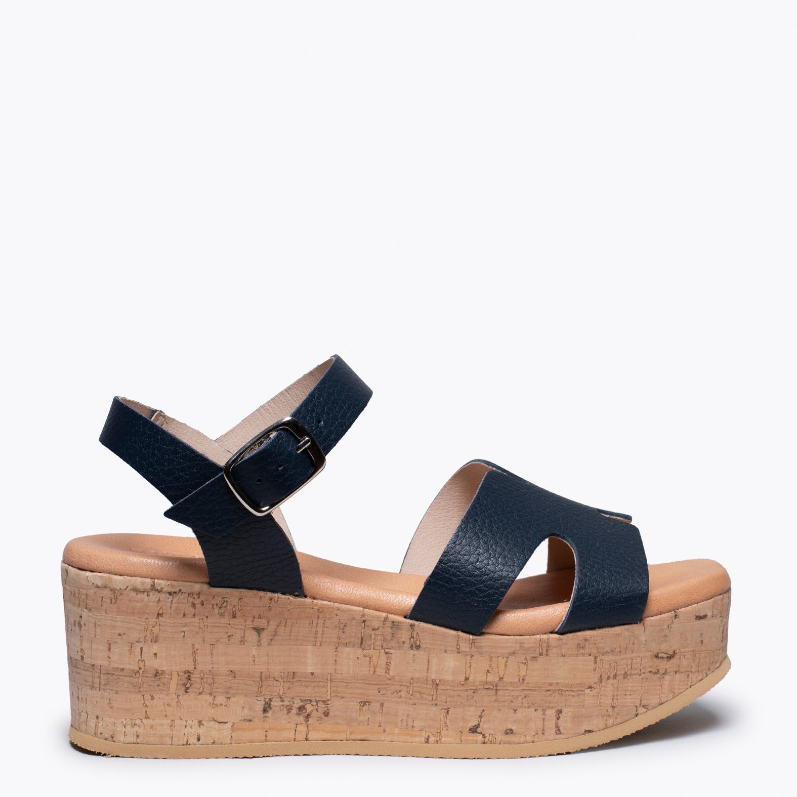 HACHE – Sandalia con cuña de corcho MARINO
