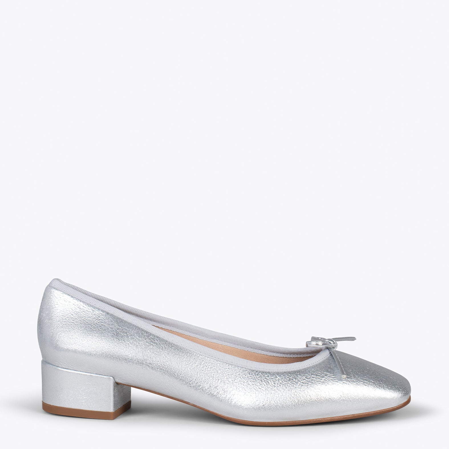 OPERA – SILVER ballerina with heel