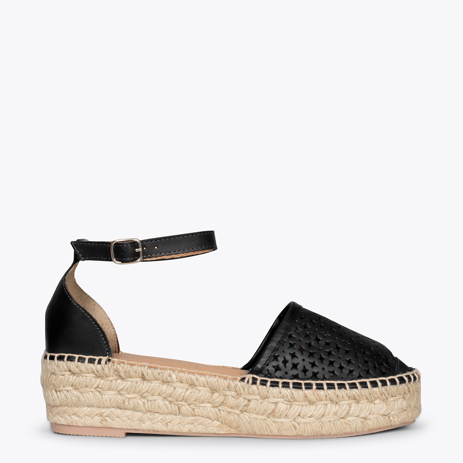 ALHAMBRA Espadrilles plateforme NOIR miMaO