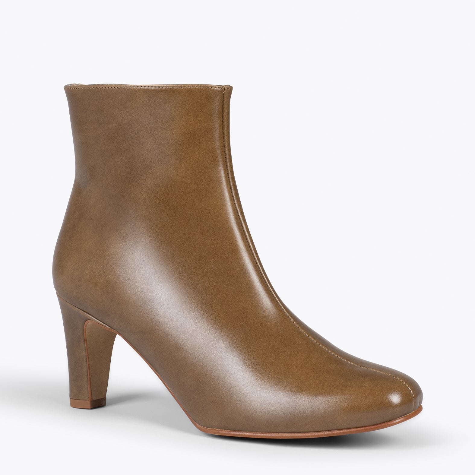 DAILY – Bottines en cuir TAUPE