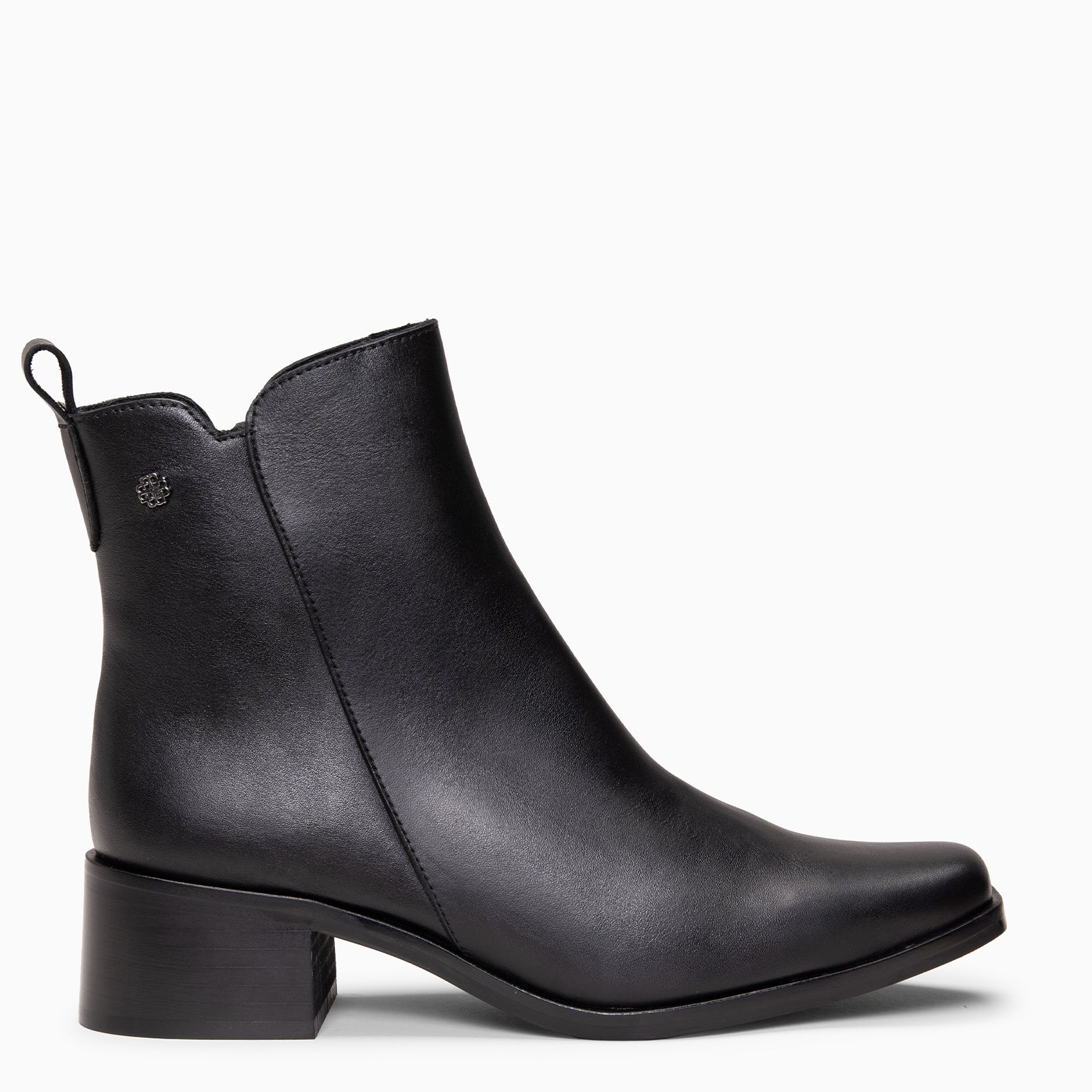 BERLIN - Botines bajos de mujer de piel NEGRO