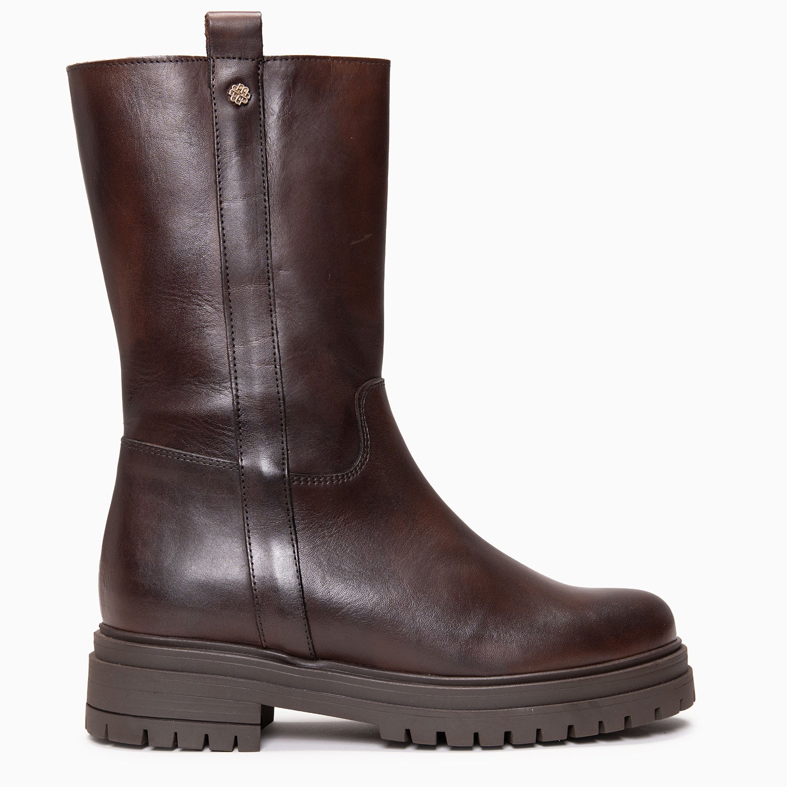 VENUS - Botines de caña alta MARRON