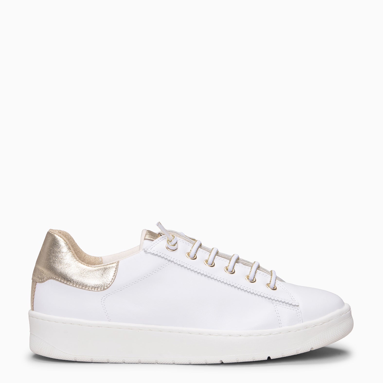 NANTES - Zapatillas Elegantes BLANCO ORO