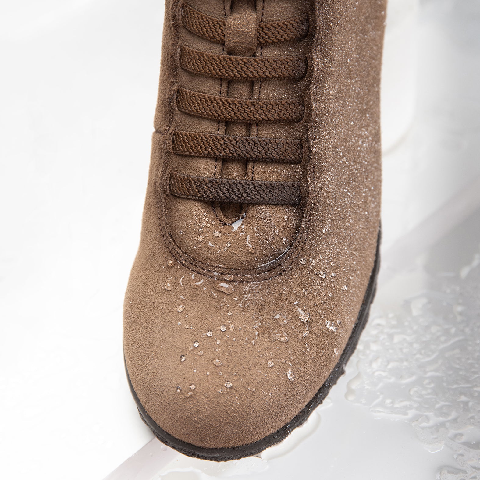 FLEXY - Zapatillas MARRON abotinadas