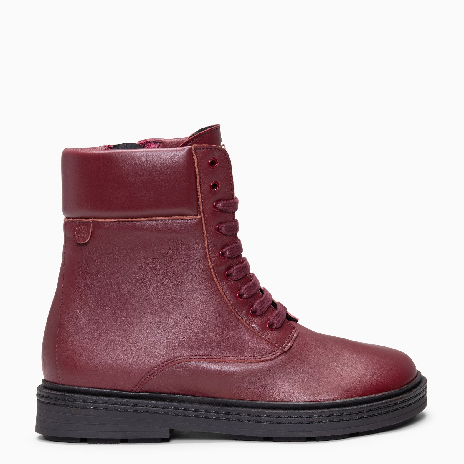 ALFA - Botines con cordones BURDEOS