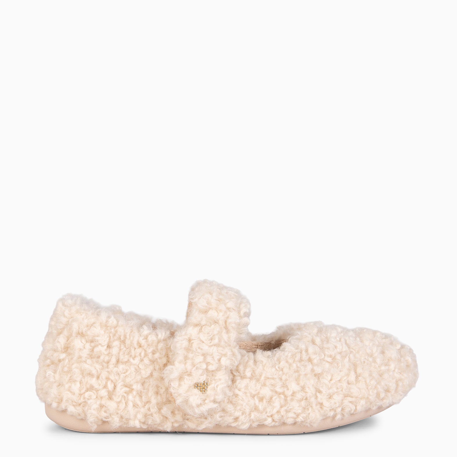 COZY DREAMS - Zapatillas de estar por casa con velcro BEIGE