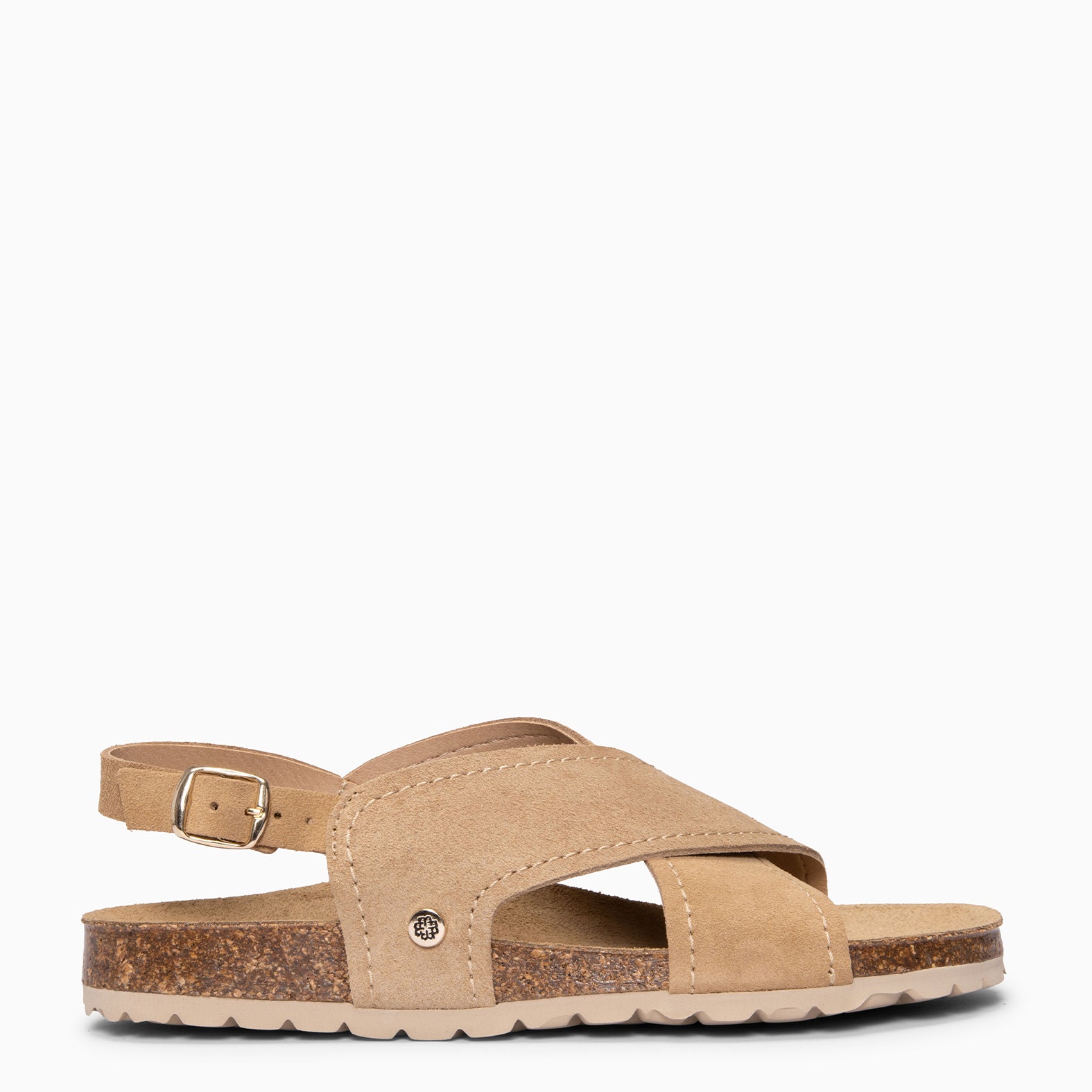 TULUM - Sandalias destalonadas con suela BIO BEIGE