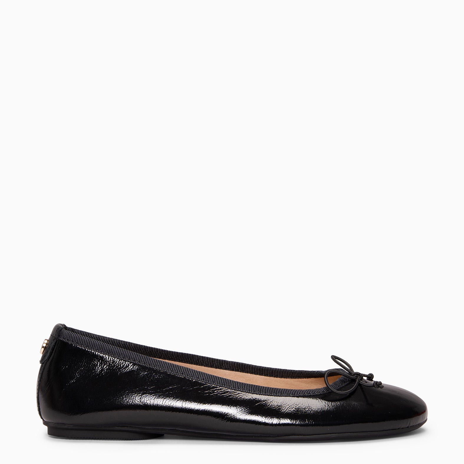 CAMPANILLA - Ballerines Baresoft à nœud en cuir vernis NOIR