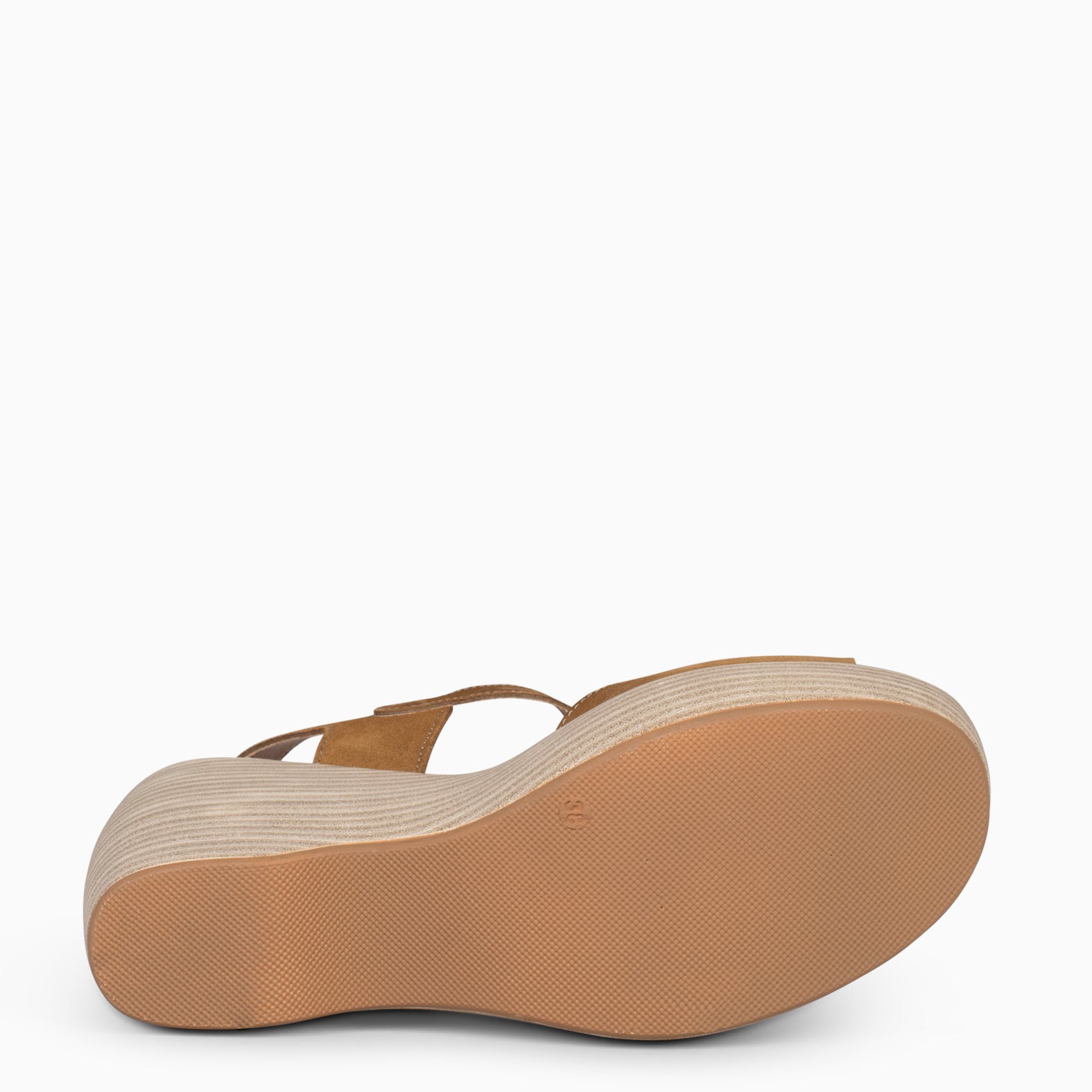 SIDNEY – BROWN wedge sandals