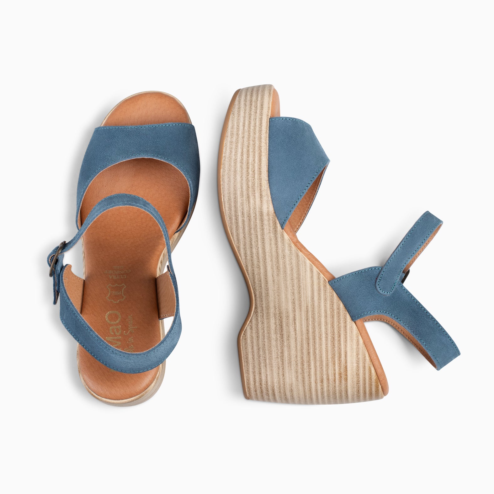 SIDNEY – JEANS wedge sandals