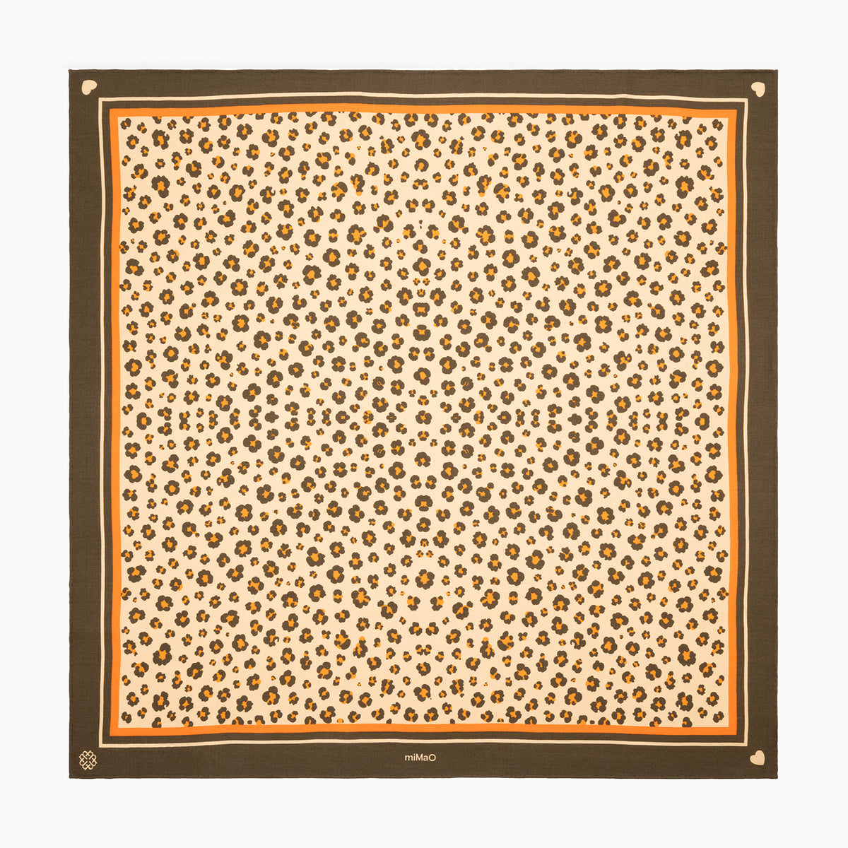 PAO SCARF - Wool and silk scarf with an animal print