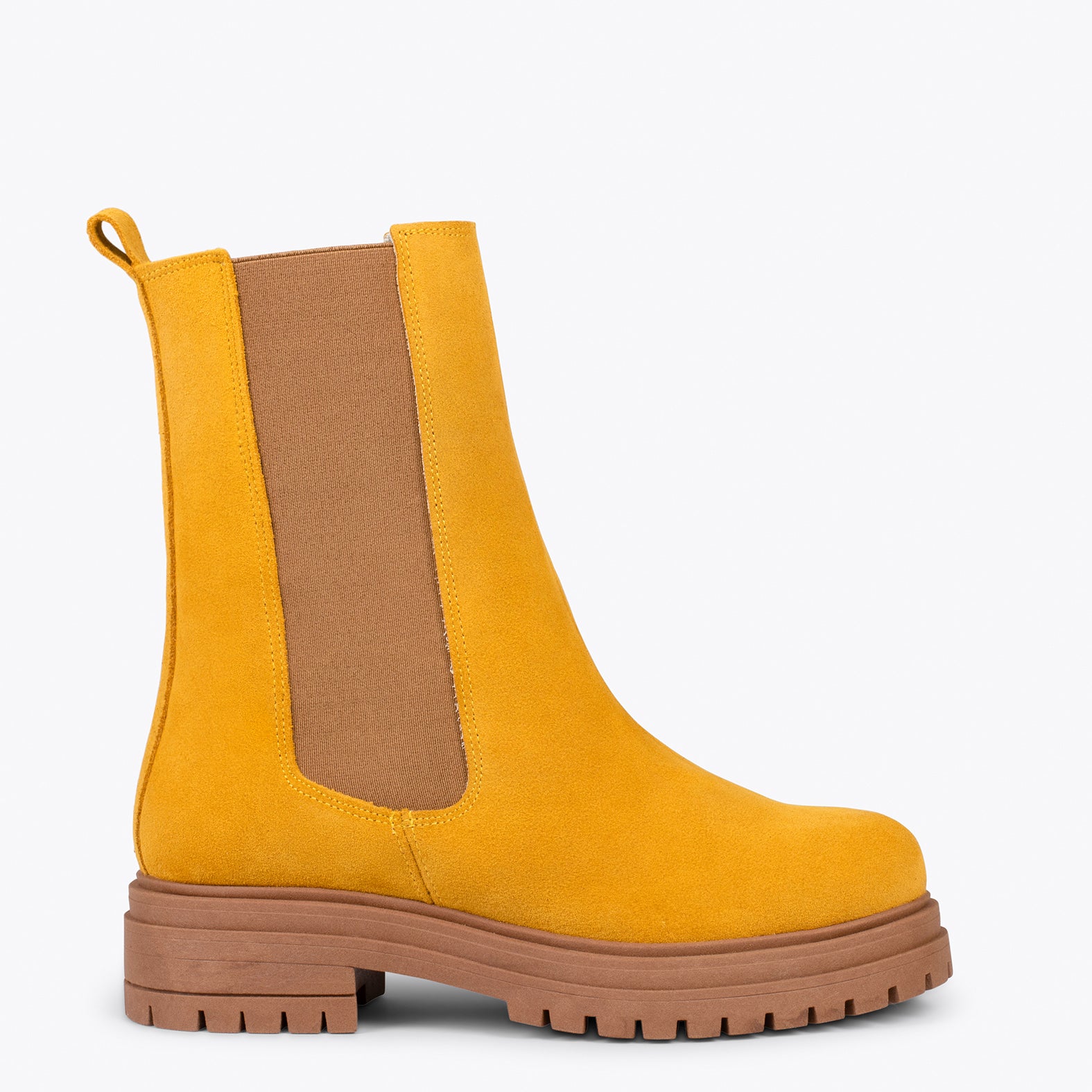 Bottines jaune moutarde hot sale