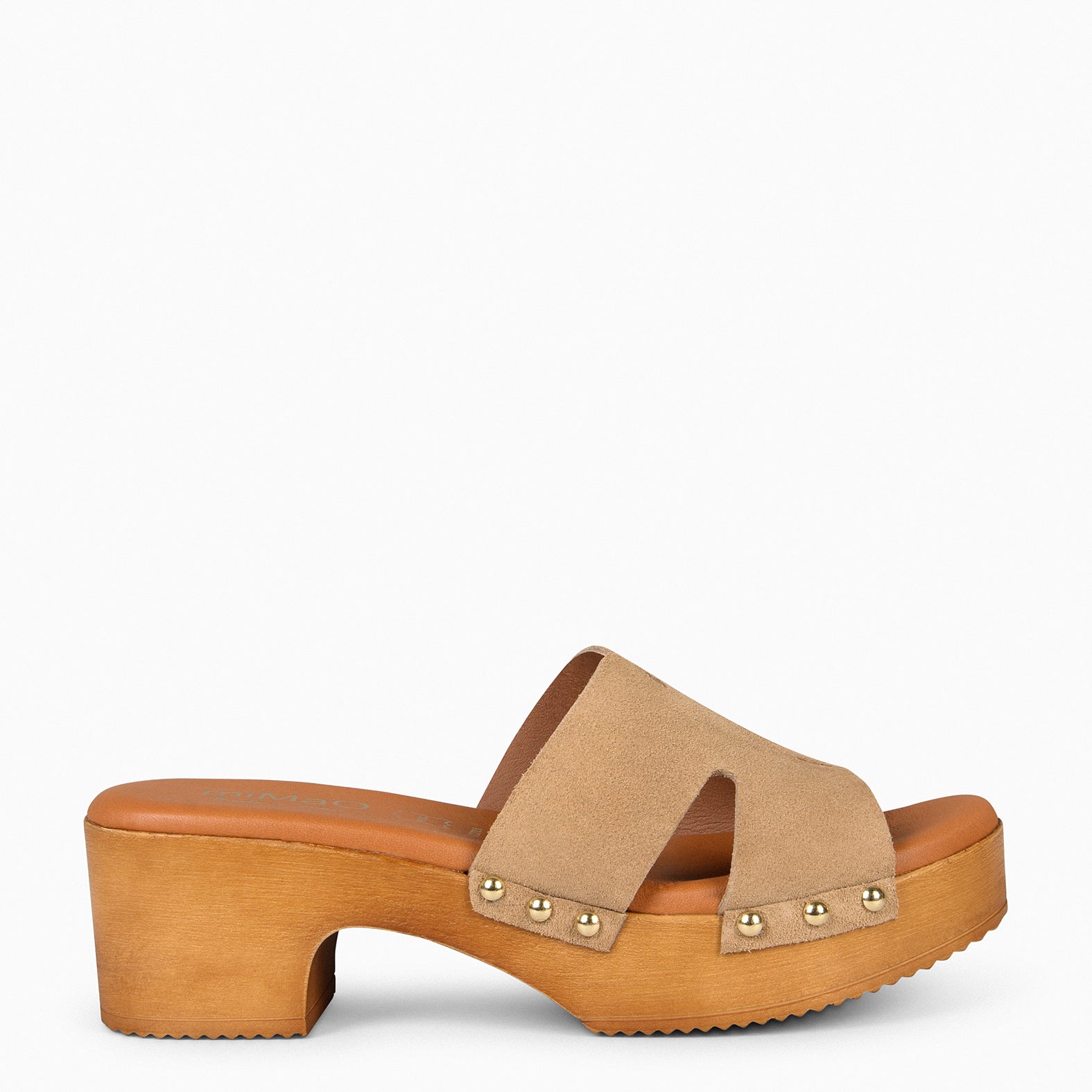 SEYA – SAND Mules with platform and heel