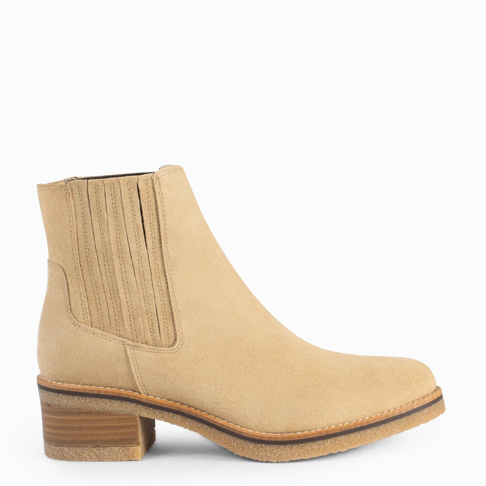 COUNTRY Botines Camperos para Mujer BEIGE miMaO