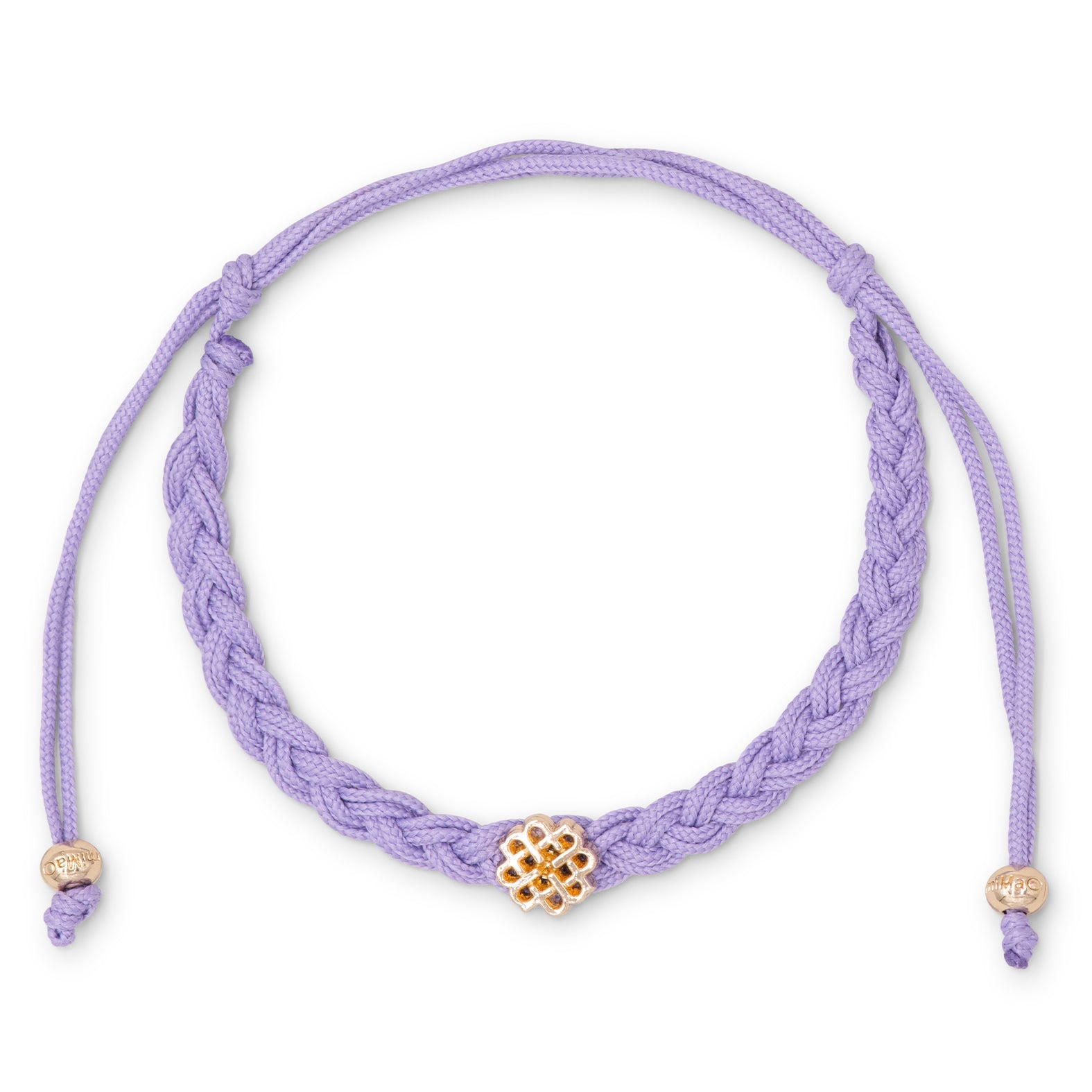 BRACELET MAUVE ET OR, SYMBOLE D’HARMONIE