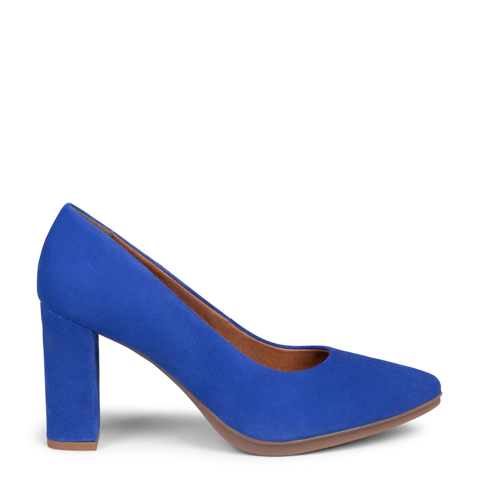 URBAN – ELECTRIC BLUE suede high-heeled shoes