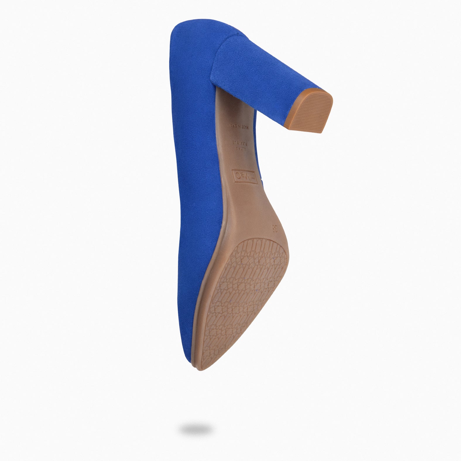 URBAN – ELECTRIC BLUE suede high-heeled shoes