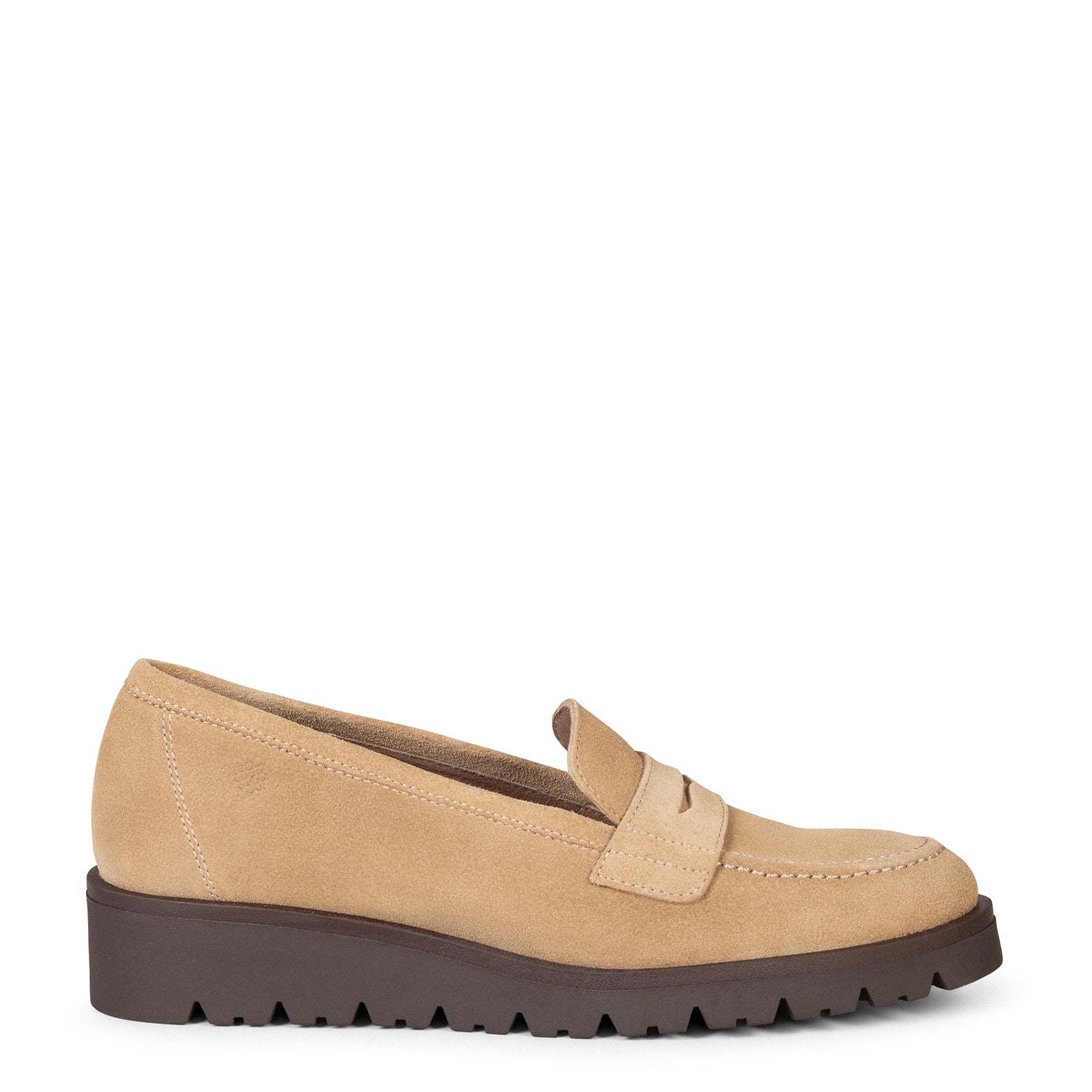 DAFNE – BEIGE Moccasin with wedge