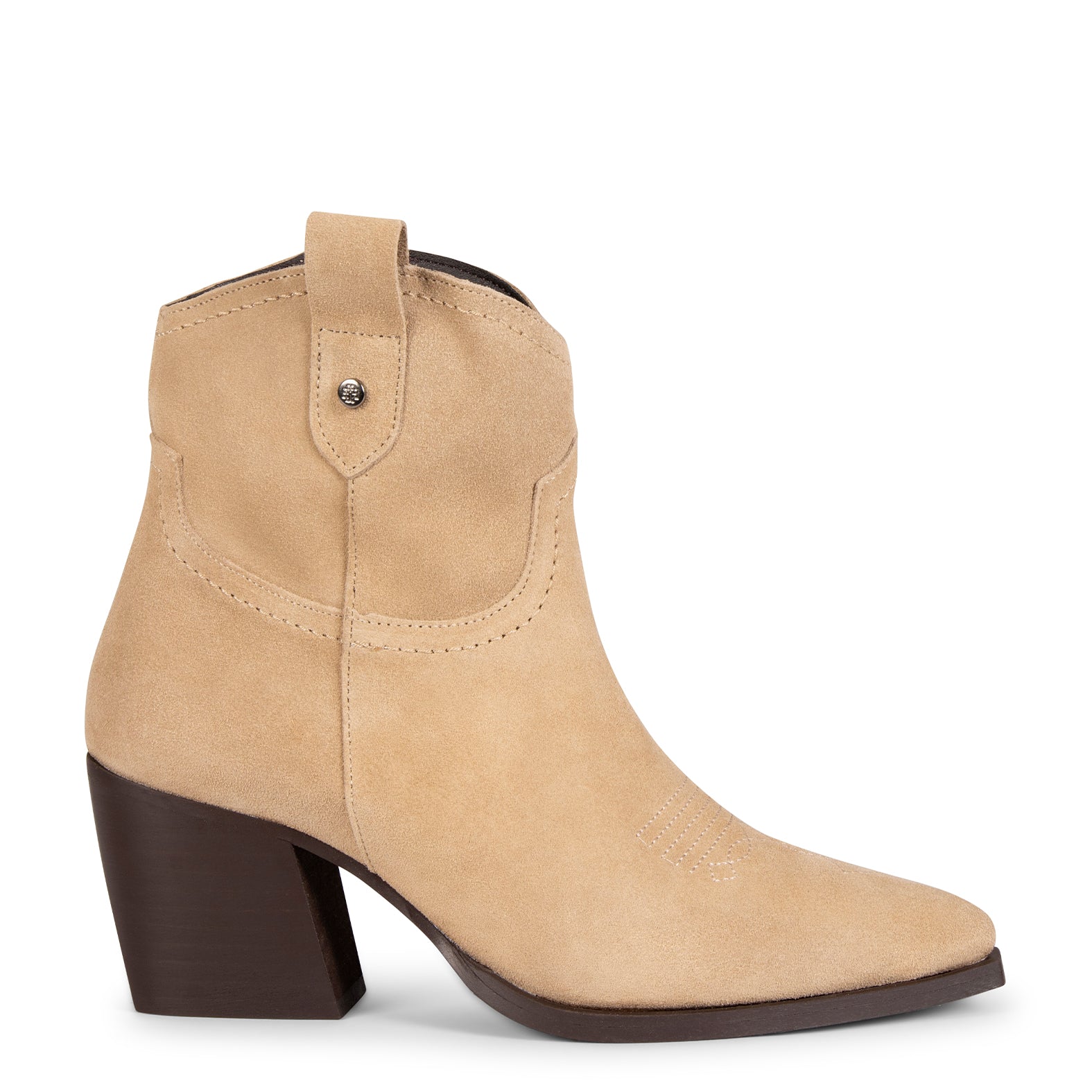 COLORADO - Bottines cowboy pour femme BEIGE